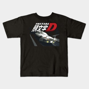 Initial D - Mountain Drift Racing Takumi Fujiwara's Toyota AE86 tofu Kids T-Shirt